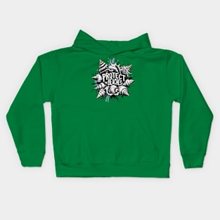 Protect the Beaches - Seashells Kids Hoodie